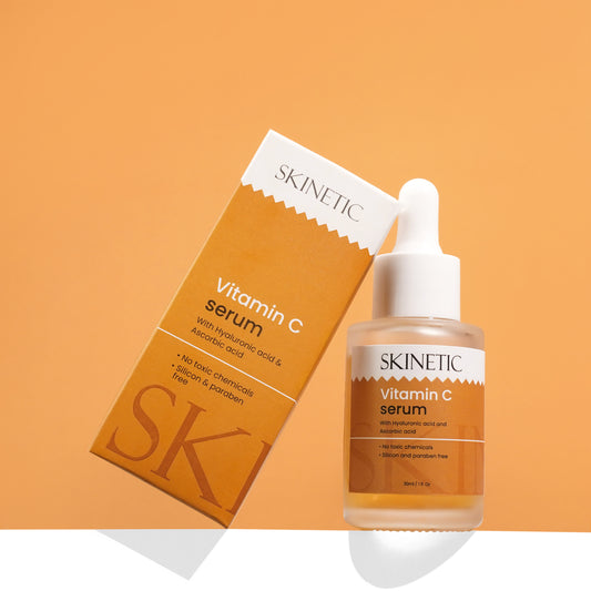 🍊 Skinetic Glow Boost Vitamin C Serum – Ascorbic Acid + Hyaluronic Acid