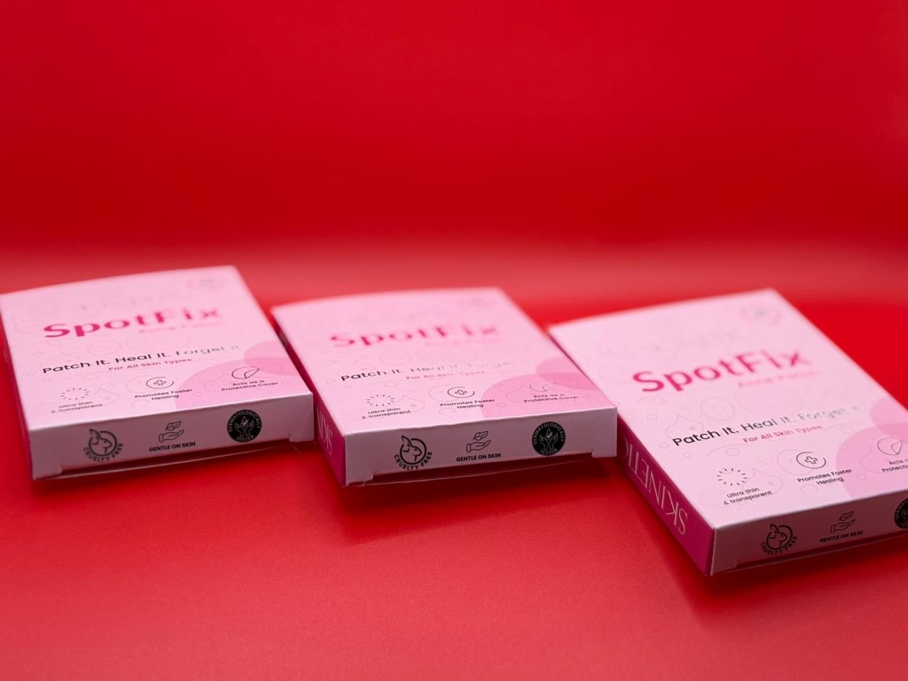 Spotfix Acne Patches – Hydrocolloid Pimple Care (36 Patches)