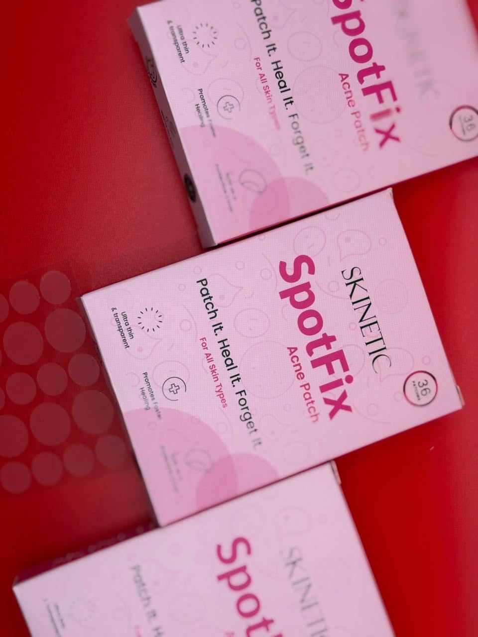 Spotfix Acne Patches – Hydrocolloid Pimple Care (36 Patches)