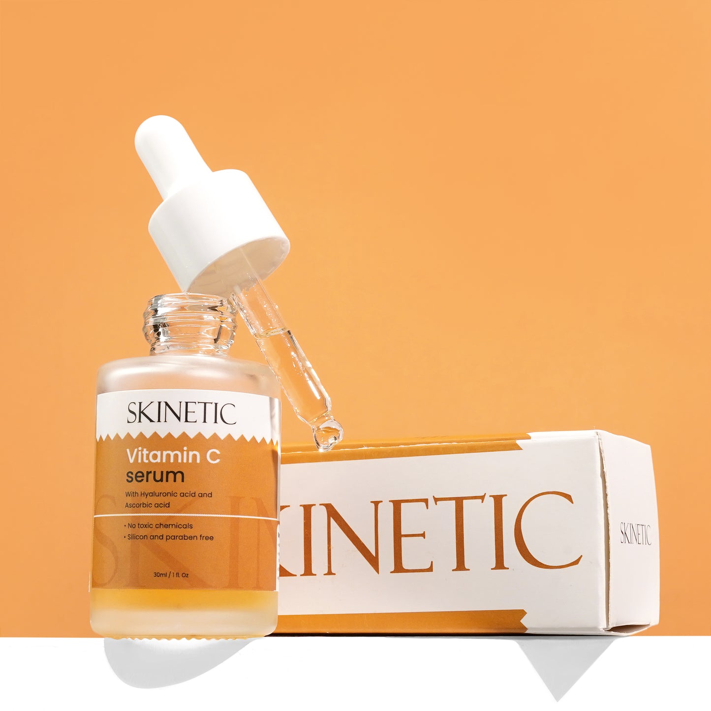 🍊 Skinetic Glow Boost Vitamin C Serum – Ascorbic Acid + Hyaluronic Acid